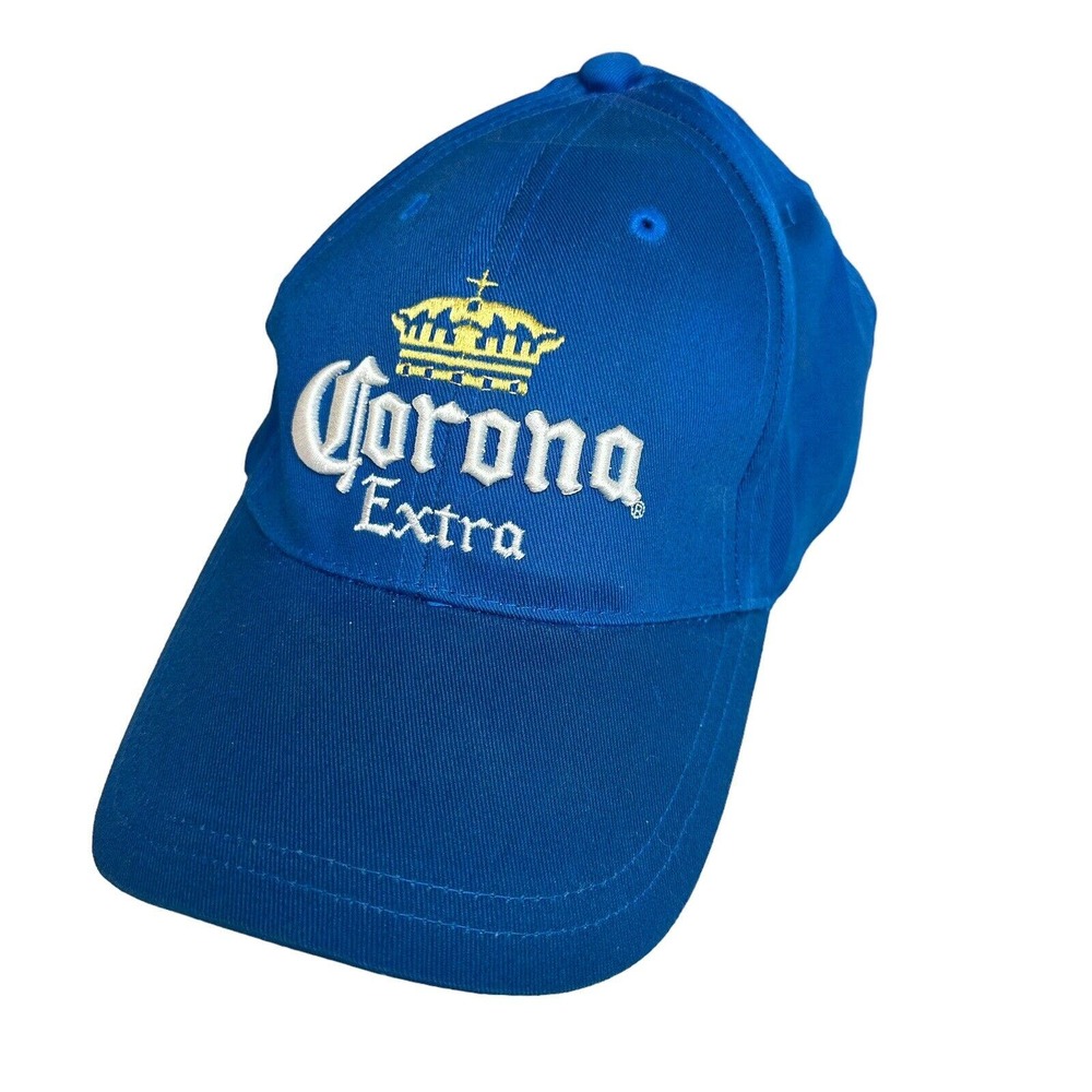 Corona Extra Beer Embroidered Hat Strap Back Baseball Cap Blue